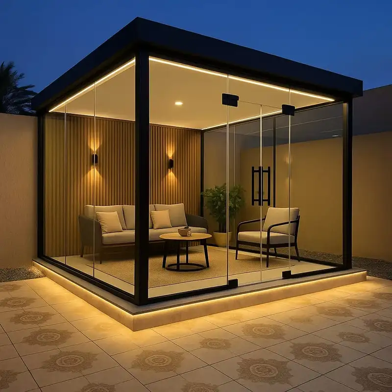 مجالس حدائق خشبية الرياض 0532228615 - مظلات وسواتر القاسم الحديثة - مجالس خارجية خشبية طبيعية